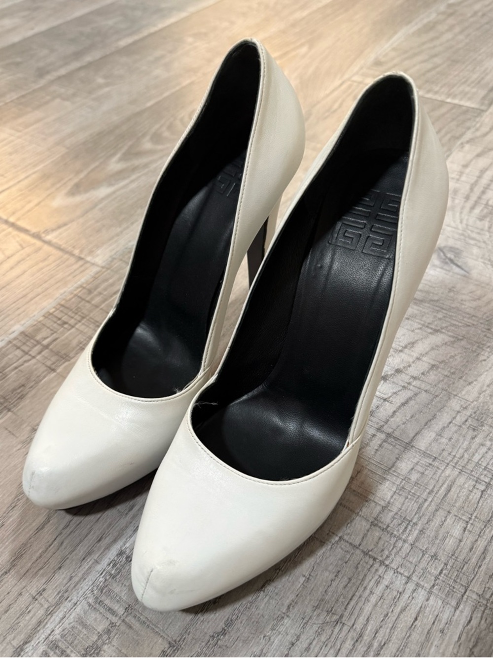Givenchy White High Heel Pumps